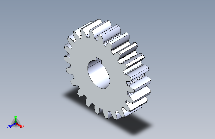 正齿轮压力角20 -48dp-20pa-22t spur gear