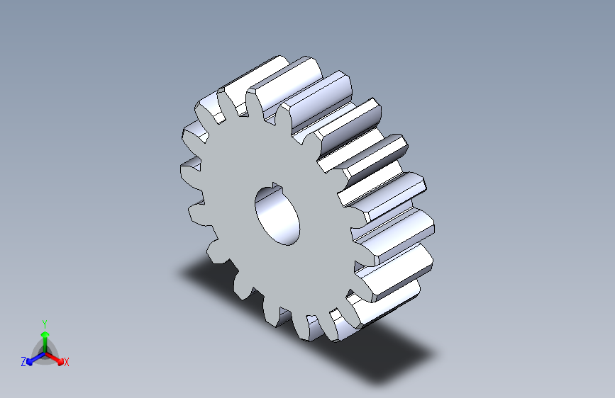正齿轮压力角20 -24dp-20pa-18t spur gear