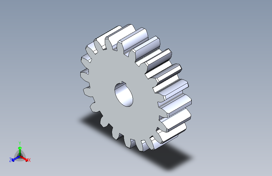 正齿轮压力角20 -24dp-20pa-20t spur gear