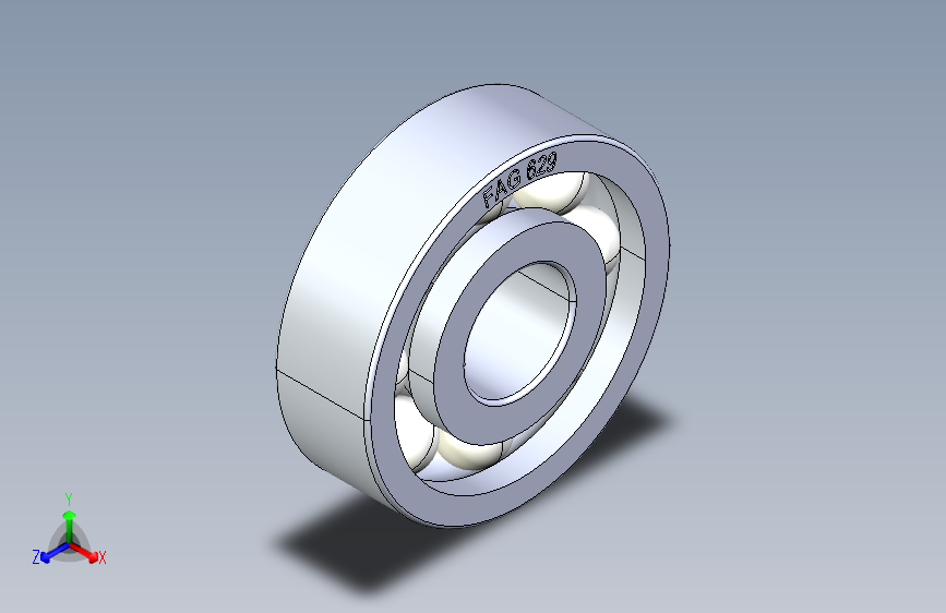 滚珠轴承-FAG BALL BEARING 629  9x26x8.STEP