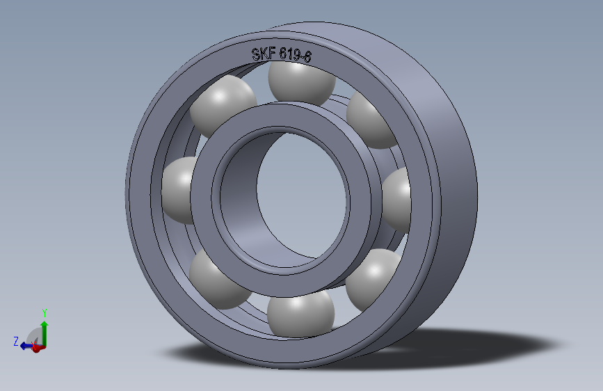 滚珠轴承-SKF BALL BEARING 619-6 6x15x5