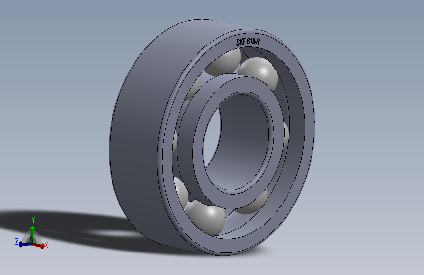 滚珠轴承-SKF BALL BEARING 619-8 8x19x6