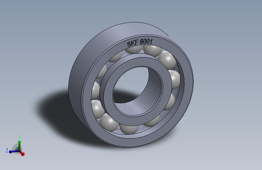 滚珠轴承-SKF BALL BEARING 6001 12x28x8
