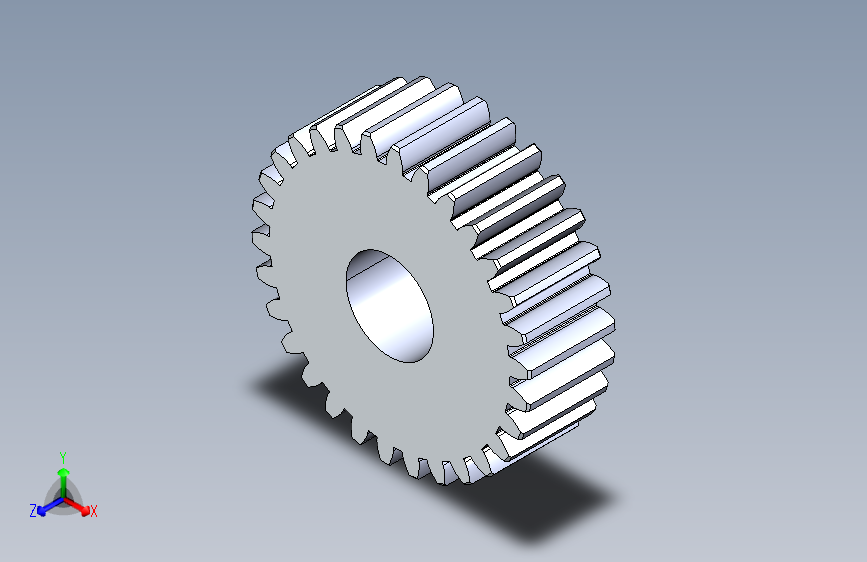 正齿轮-m0.5 20PA 30t Spur Gear