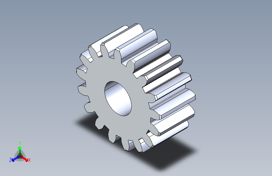 正齿轮-m1 20PA 17t Spur Gear