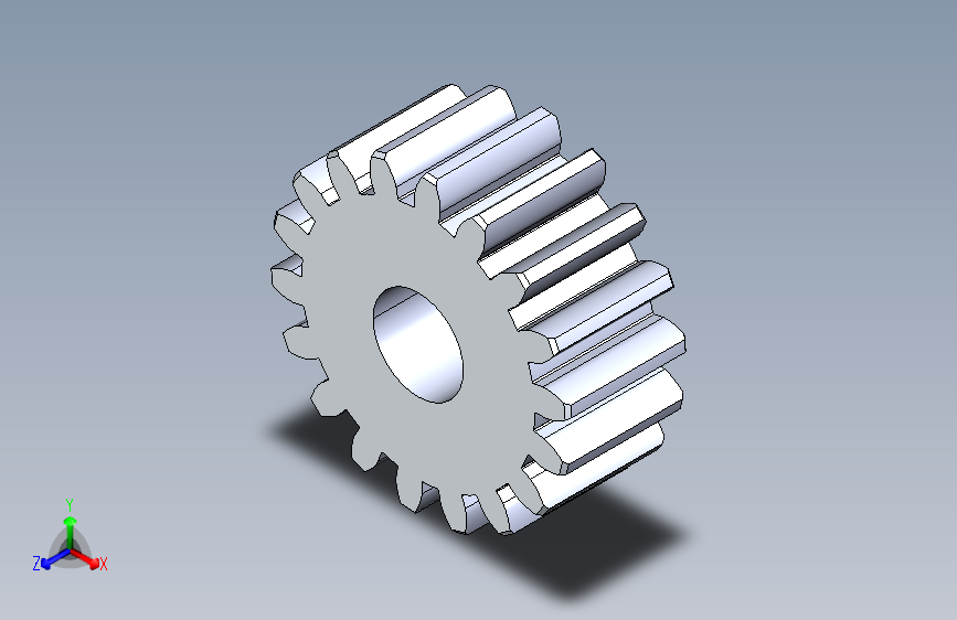 正齿轮-m1 20PA 18t Spur Gear