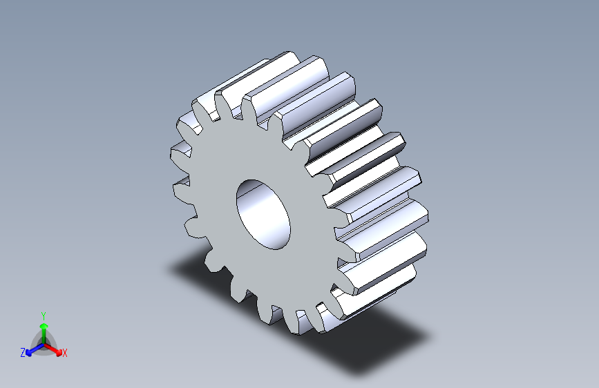 正齿轮-m1 20PA 19t Spur Gear