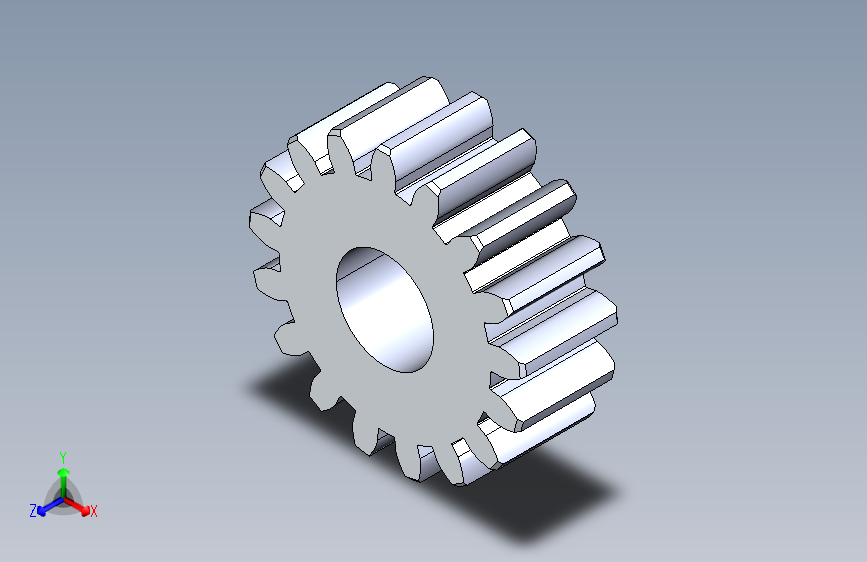 正齿轮-m1.5 20PA 17t Spur Gear
