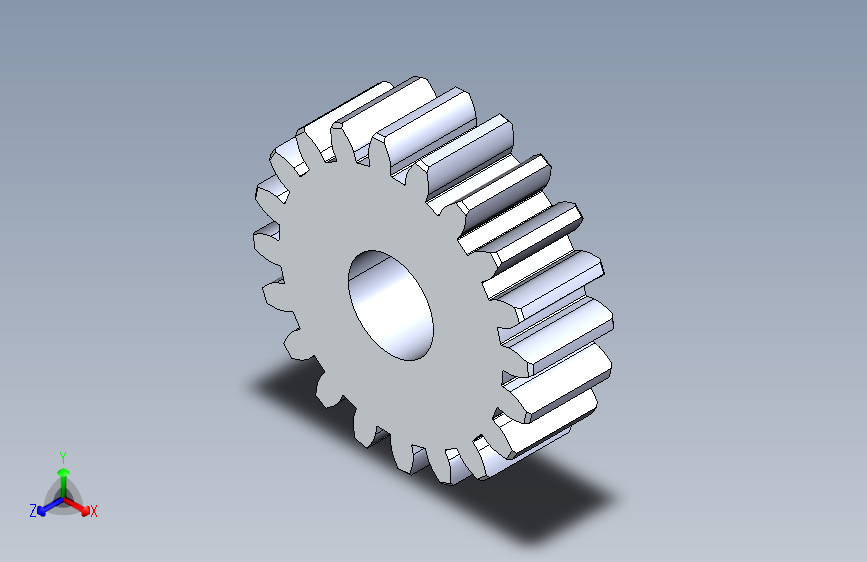 正齿轮-m1.5 20PA 20t Spur Gear