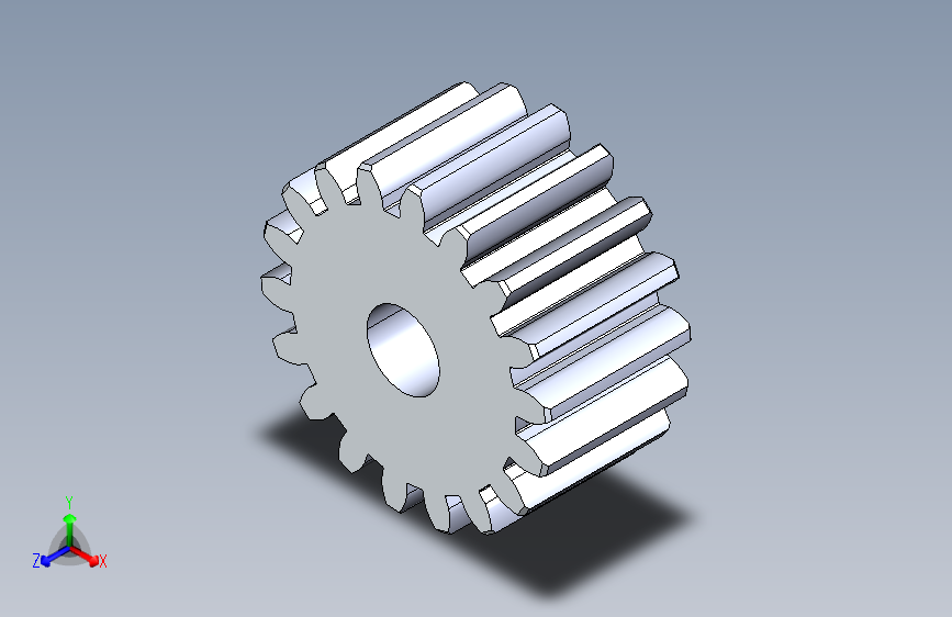 正齿轮-m2 20PA 18t Spur Gear