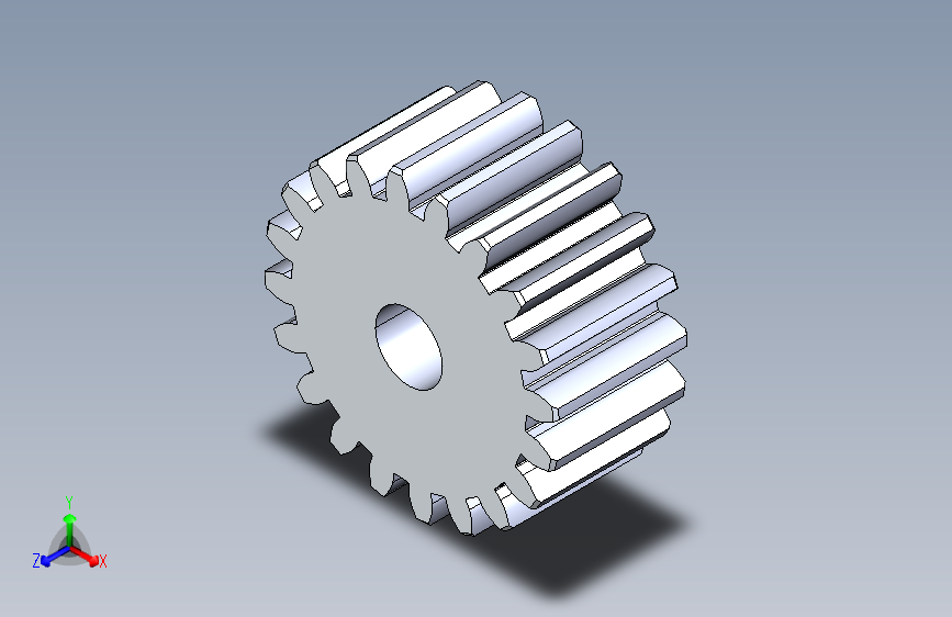 正齿轮-m2 20PA 20t Spur Gear