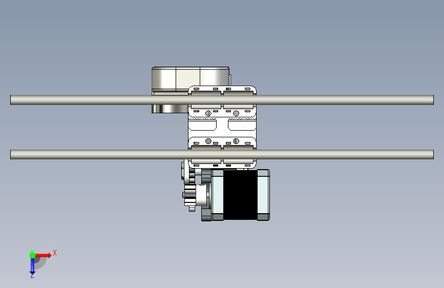prusa-i3-rework-extruder-STEP 俯视图