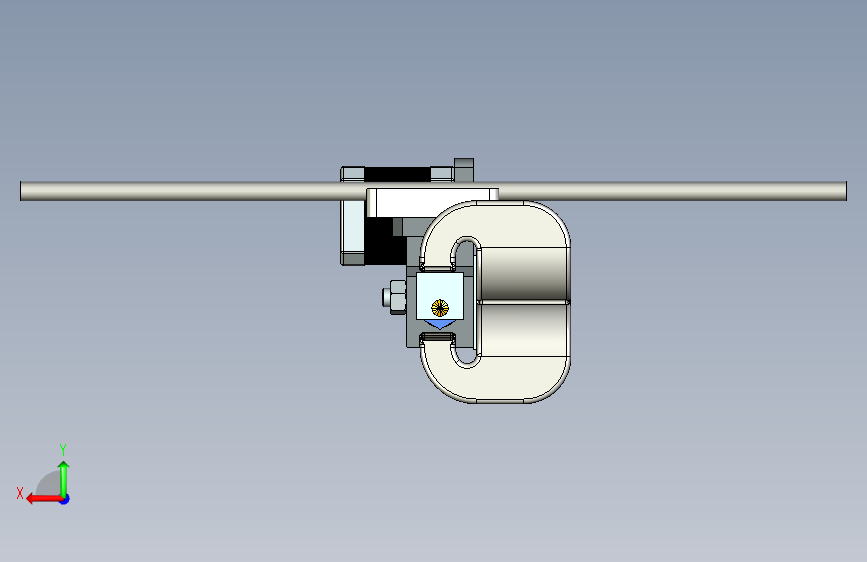 prusa-i3-rework-extruder-STEP 背面视图