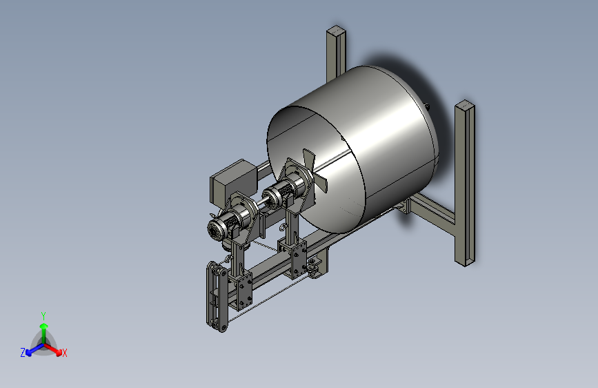 Mixer chemical machine化学品搅拌机3D图纸 IGS格式