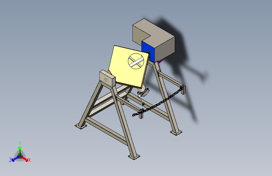 Cube Mixer立方搅拌机3D数模图纸 x_t格式