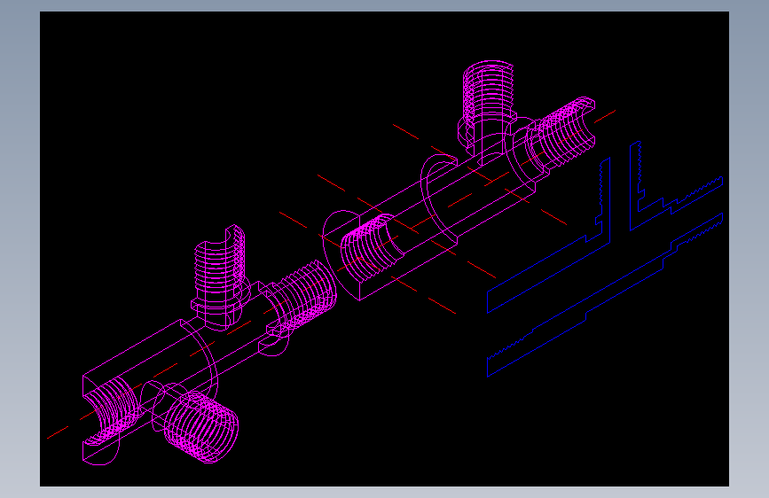 CAD格式机械制图二维100例练习-81 柱塞泵模型