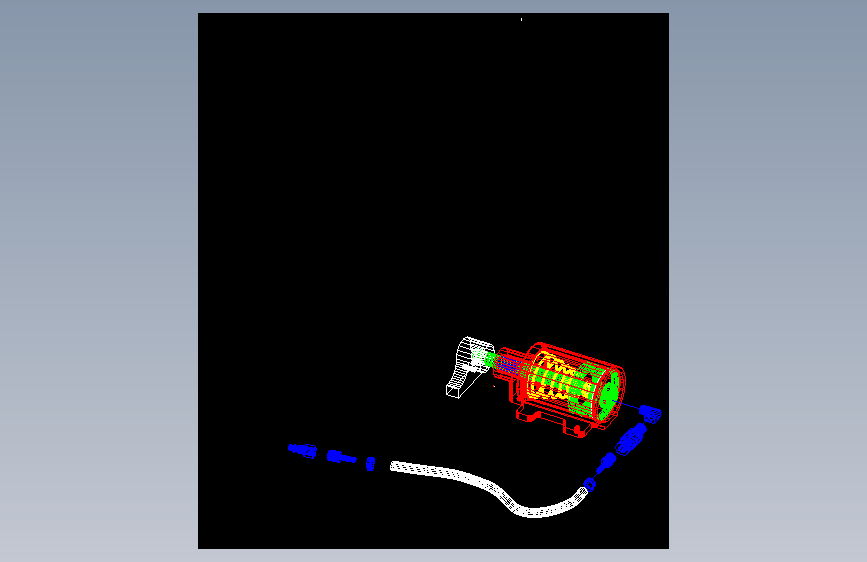 CAD格式机械制图二维100例练习-85 材质的附着与模型的渲染