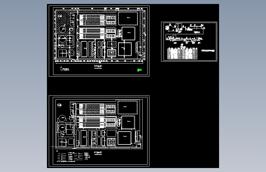 某自来水厂工艺设计cad全套施工图纸（附70余页word版设计说明书）