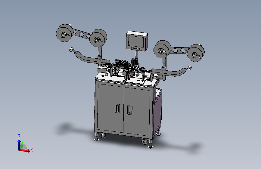 自动插针裁切机3D模型