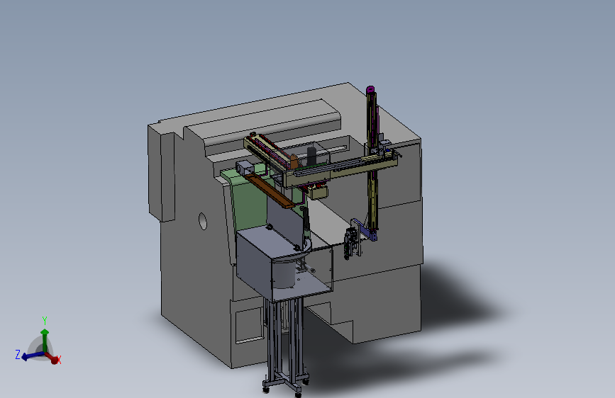 自行车链珠盘自动上下料机械手