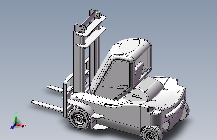 叉车3D图纸