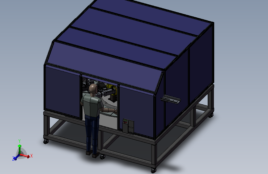 10工位自动化加工设备3D模型