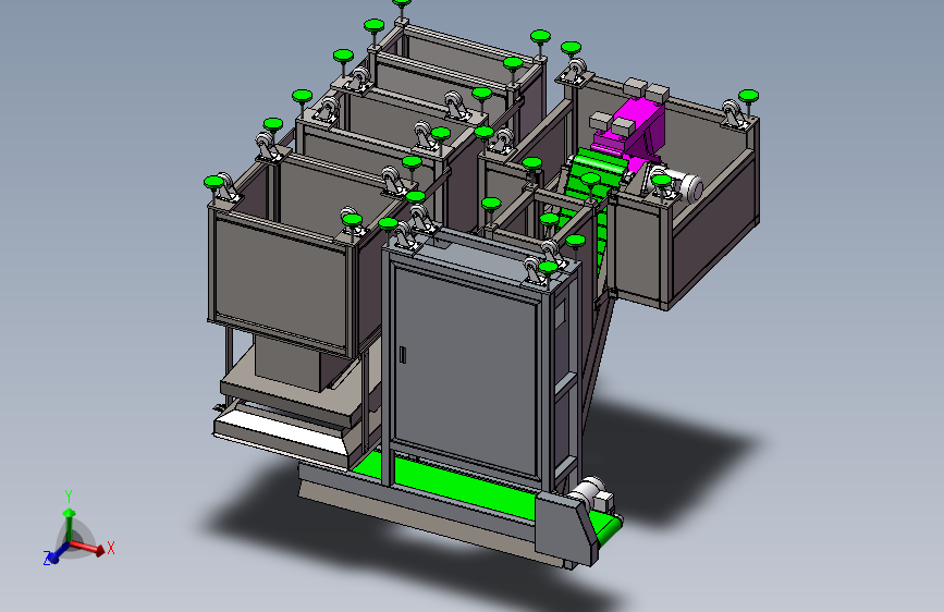 全自动胡萝卜加工切片机3D模型