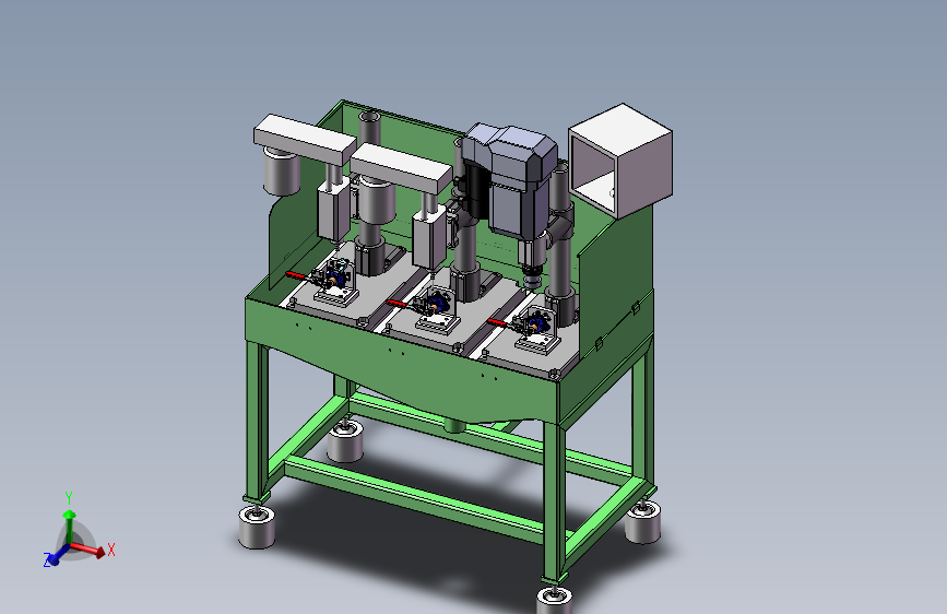 钻孔、倒角、攻丝一体设备