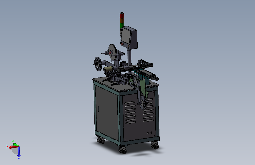高温测试载带包装机3D模型
