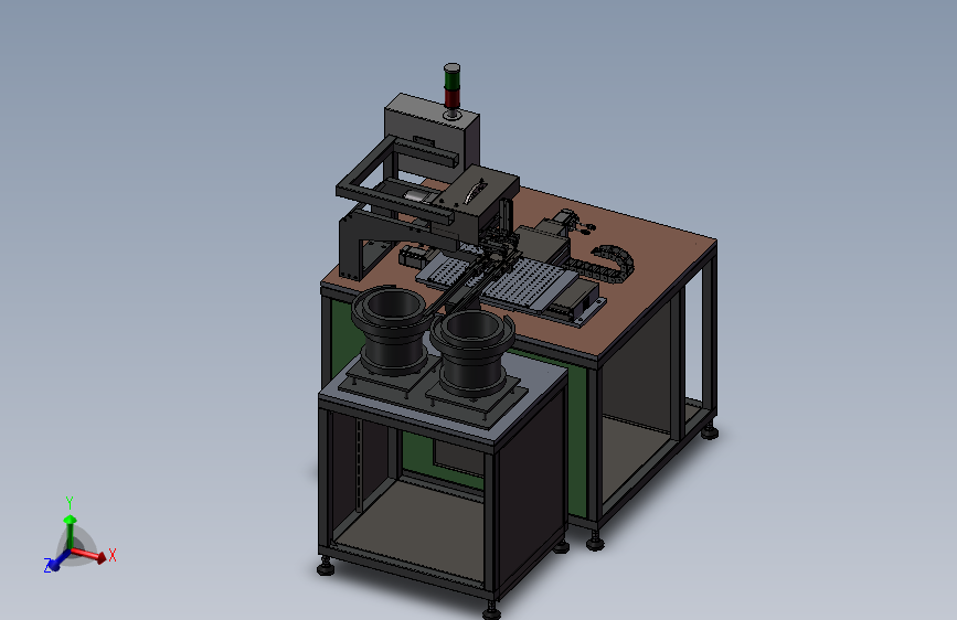元件双振动盘凸轮机构自动包装机