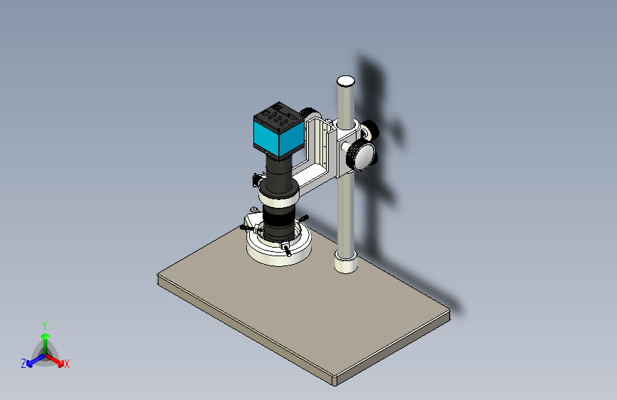 智能电子显微镜三维模型设计资料