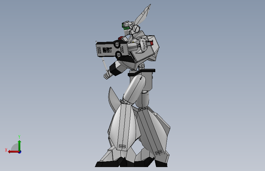 机动警察AV-98英格拉姆1号机-机器人 背面视图