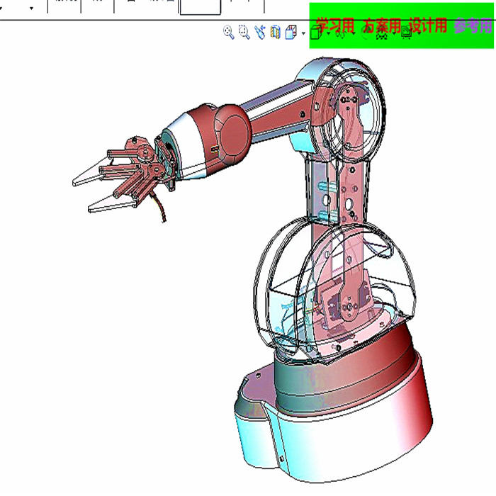 工业机械手3d图纸 机械设计参考资料设计素材 Iges 模型图纸下载 懒石网