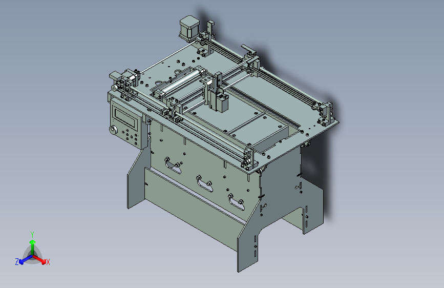 E1075-3D粉末材料打印机模型三维Step