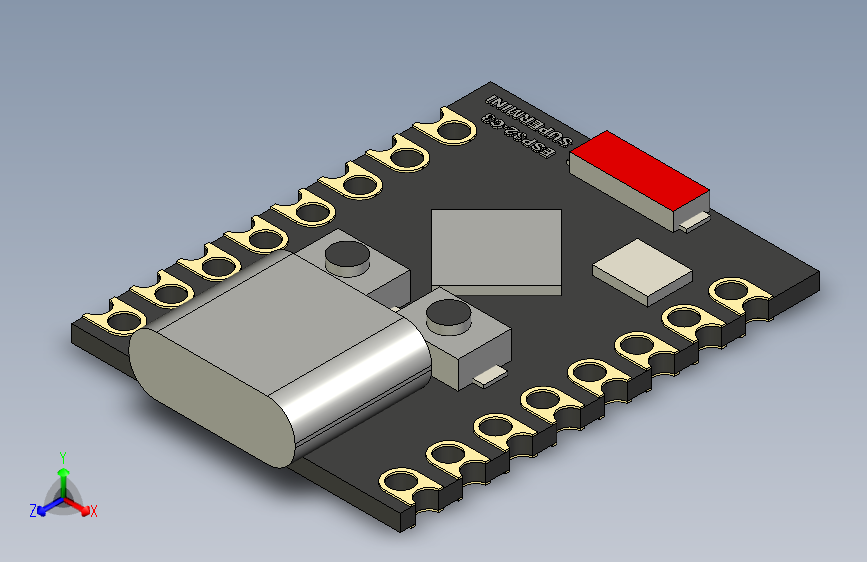 超级紧凑型ESP32-C3模块