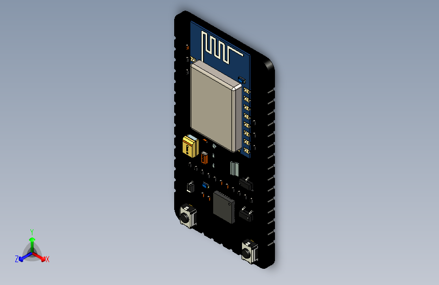 NODEMCU SMD v2开发板PCB详细模型