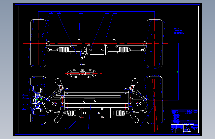 QC028-汽车四轮转向传动系统设计汽车类设计[全套CAD和文档]