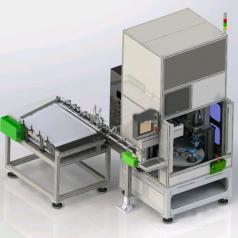 全自动轮毂轴承、卡簧上料压装设备非标自动化设备3D图纸设计