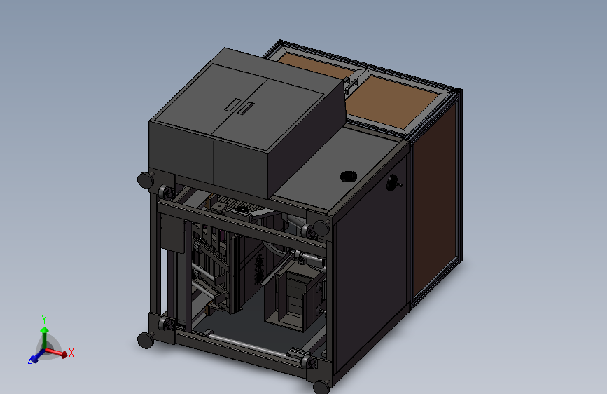 自动开箱机模型  非标自动化设备3D图纸3D模型