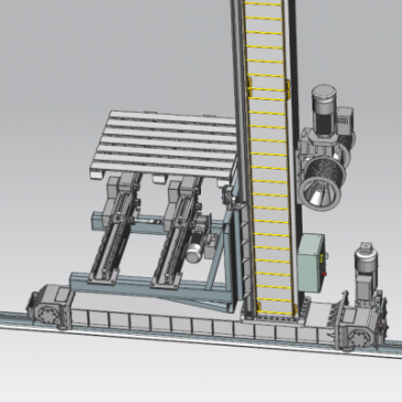 自动化大型堆垛机  非标自动化设备3D图纸3D模型