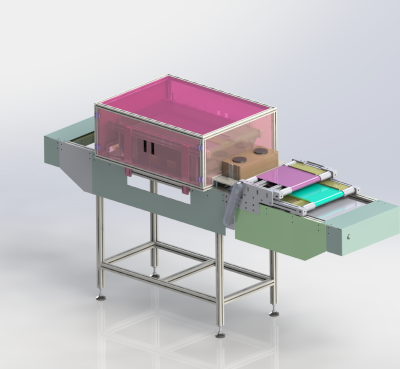 吹风除尘毛刷线、非标自动流水线 3D模型（SolidWorks设计