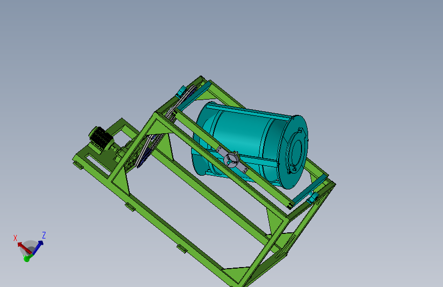 滚筒式混料机+CAD