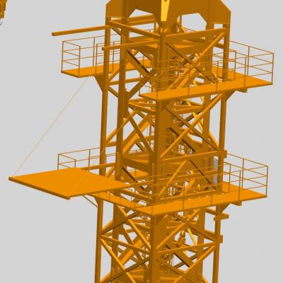 塔式起重机3D图纸  非标自动化设备3D图纸3D模型