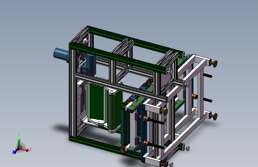 凸轮打磨机抛光机3D模型  非标自动化设备3D图纸3D模型