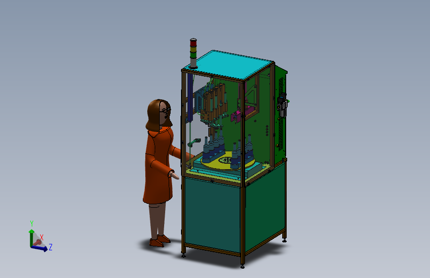 啤酒罐装机 非标自动化设备3D图纸3D模型