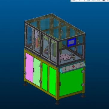 USB贴膜机 3D模型  非标自动化设备3D图纸3D模型