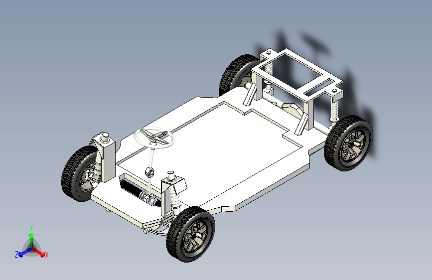 43L汽车底盘图纸悬架模型含三维图+CAD图纸