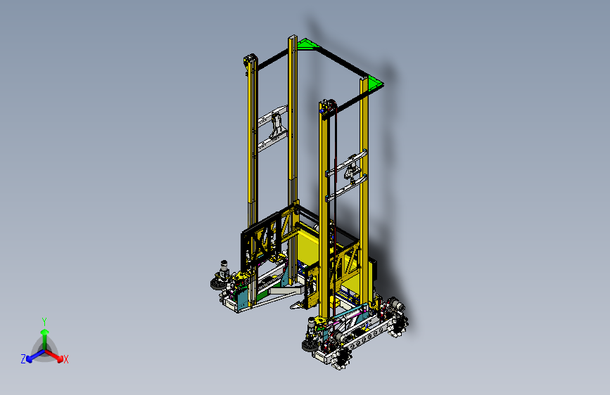 FRC 2015 846号麦克纳姆轮车三维建模图纸 stp格式