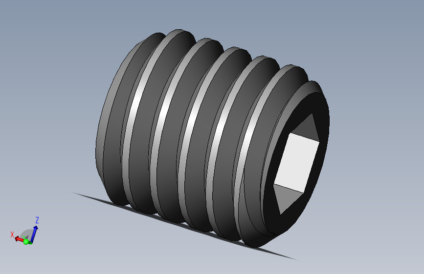 DIN 913-ISO 4026 固定螺钉-M6 L=6.SLDPRT