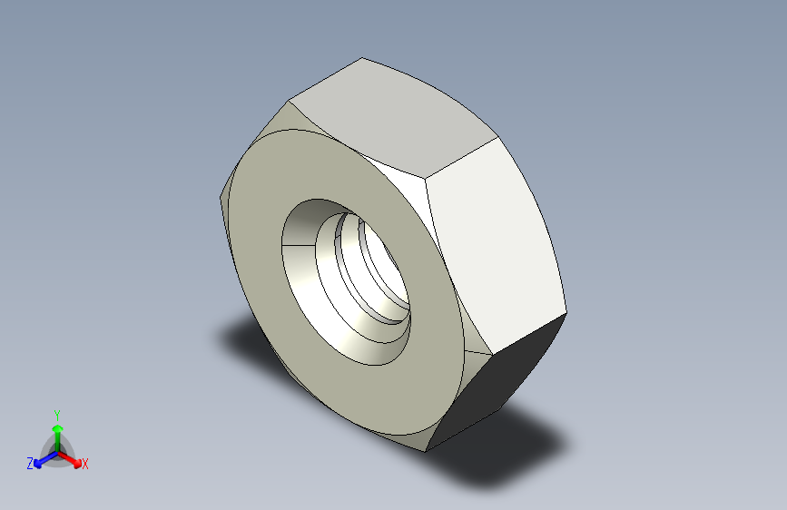 DIN 934 螺母-M2 Nut.STEP